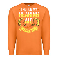 Carrot hearing aid gift funny deaf awareness t shirt Premium Sweatshirt - tuanDangUi