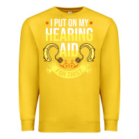 Lemon hearing aid gift funny deaf awareness t shirt Premium Sweatshirt - tuanDangUi
