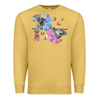 Antique Gold Koalas With Tutu Premium Sweatshirt - LillyAllenDesigns