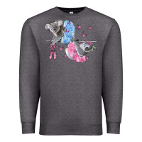Charcoal Heather Koalas With Tutu Premium Sweatshirt - LillyAllenDesigns