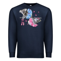 Navy Koalas With Tutu Premium Sweatshirt - LillyAllenDesigns