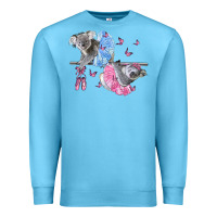 Ocean Blue Koalas With Tutu Premium Sweatshirt - LillyAllenDesigns
