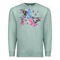 Seafoam Koalas With Tutu Premium Sweatshirt - LillyAllenDesigns
