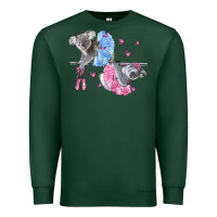 Sports Green Koalas With Tutu Premium Sweatshirt - LillyAllenDesigns
