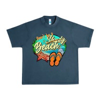 Midnight Navy dont be a shady beach 2 Urban Heavy Tee - JahusDesignShop