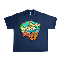 Navy dont be a shady beach 2 Urban Heavy Tee - JahusDesignShop