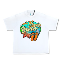 White dont be a shady beach 2 Urban Heavy Tee - JahusDesignShop