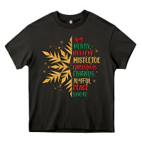 Asphalt christmas snowflake Heavy Core Tee - MaliasSmallBusiness