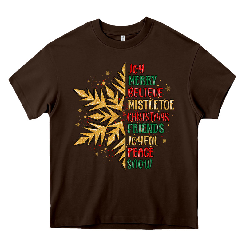 Christmas Snowflake Heavy Core Tee by MaliasSmallBusiness | Teevron