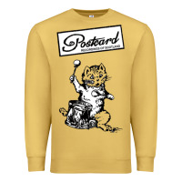 Antique Gold retro man postcard records Premium Sweatshirt - tuanDangUi