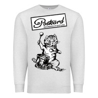 Oatmeal Heather retro man postcard records Premium Sweatshirt - tuanDangUi