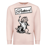 Pale Pink retro man postcard records Premium Sweatshirt - tuanDangUi