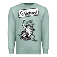 Seafoam retro man postcard records Premium Sweatshirt - tuanDangUi