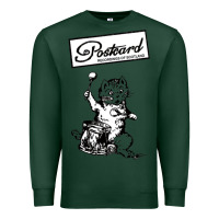 Sports Green retro man postcard records Premium Sweatshirt - tuanDangUi