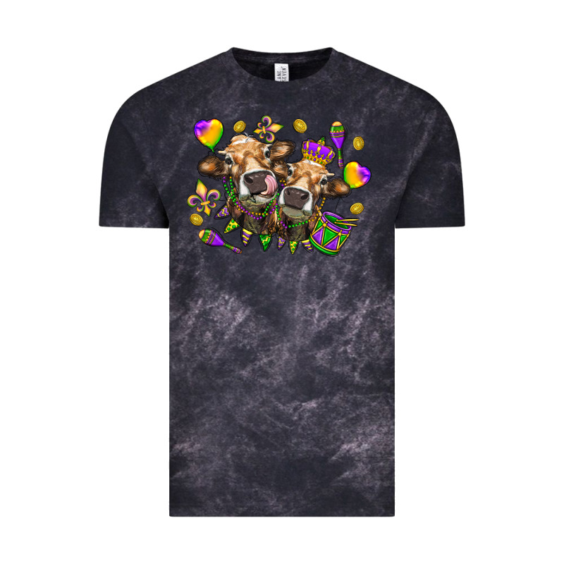 Mardi Gras Heifers Vintage Tee by NancyCooperArtShop | Teevron