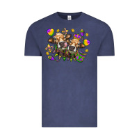 Vintage Denim Mardi Gras heifers Vintage Tee - NancyCooperArtShop