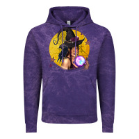 Cloud Purple Black Witch Vintage Hoodie - texasbilliewilder