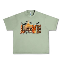 Oil Green Halloween Love Urban Heavy Tee - texasbilliewilder
