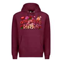 Burgundy one loved nana Premium Hoodie - FaDigitalArtStudio