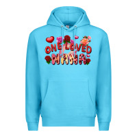 Ocean Blue one loved nana Premium Hoodie - FaDigitalArtStudio