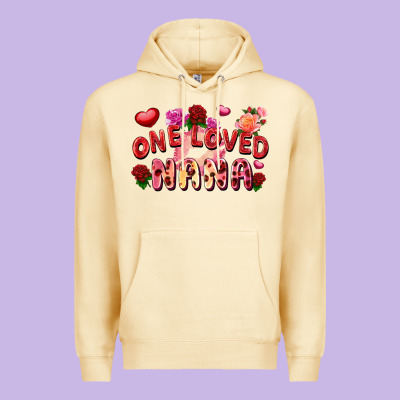 One Loved Nana Premium Hoodie Designed By Fadigitalartstudio