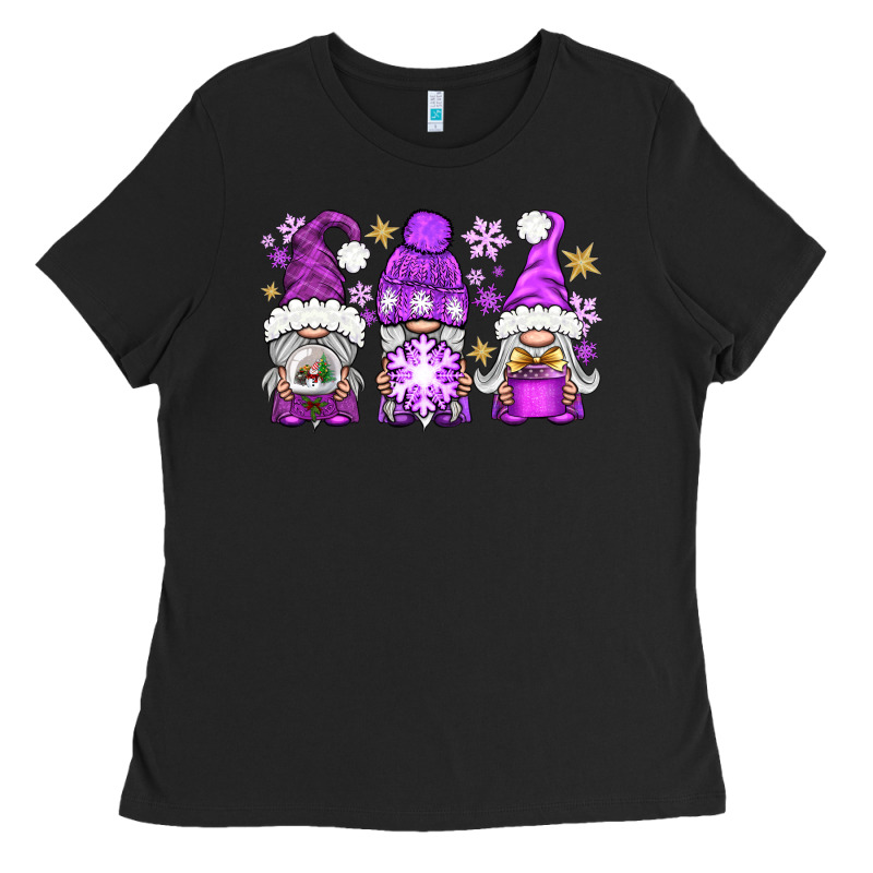 Purple Winter Gnomies Ladies Tee by BundleAndBundleShop | Teevron