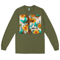 Army Green christian free john 8 36 Long Sleeve Tee - TumblerDesignByShophia