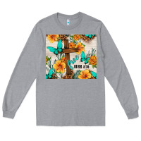 Heather Grey christian free john 8 36 Long Sleeve Tee - TumblerDesignByShophia