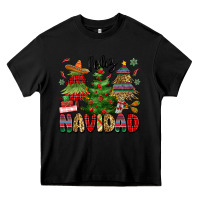 Black feliz navidad Heavy Core Tee - MaliasSmallBusiness