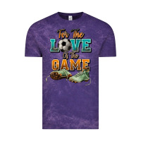 Cloud Purple For the love of the game Soccer Vintage Tee - NancyCooperArtShop