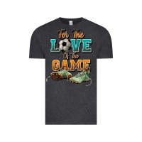 Vintage Black For the love of the game Soccer Vintage Tee - NancyCooperArtShop