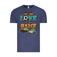Vintage Denim For the love of the game Soccer Vintage Tee - NancyCooperArtShop