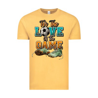 Vintage Mustard For the love of the game Soccer Vintage Tee - NancyCooperArtShop
