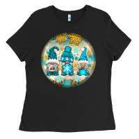 Black Winter Gnomies Ornament Ladies Tee - BundleAndBundleShop