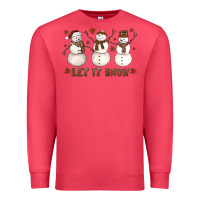 Cardinal Let It Snow Snowmen Premium Sweatshirt - LillyAllenDesigns