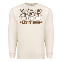 Sandshell Let It Snow Snowmen Premium Sweatshirt - LillyAllenDesigns