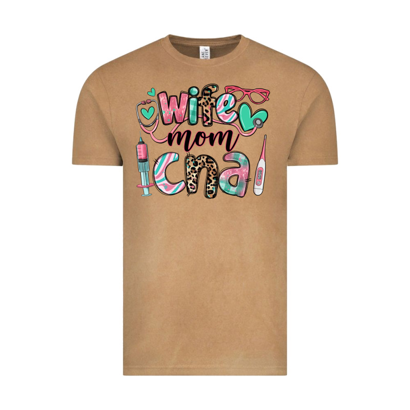 Wife Mom Cna Certified Nursing Assistant Vintage Tee by RanaPortraitStore | Teevron