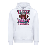 White tackle breast cancer Urban Hoodie - BarkalooDesign