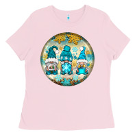 Bubblegum Pink Winter Gnomies Ornament Ladies Tee - BundleAndBundleShop
