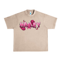 French Oak Personalized Pink Cancer Themed Name Urban Heavy Tee - NancyCooperArtShop