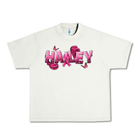Pistachio Personalized Pink Cancer Themed Name Urban Heavy Tee - NancyCooperArtShop