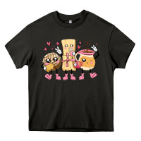 Asphalt mexican pan dulce cartoon characters Heavy Core Tee - MaliasSmallBusiness