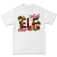 White Cutest Elf Ever Christmas Premium Tee - BundleAndBundleShop