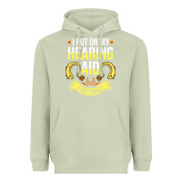 Matcha hearing aid gift funny deaf awareness t shirt Heavyweight Hoodie - tuanDangUi