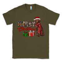 Army Green merry christmas labrador retriever Classic Tee - RanaPortraitStore