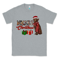 Heather Grey merry christmas labrador retriever Classic Tee - RanaPortraitStore