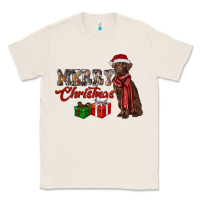 Natural merry christmas labrador retriever Classic Tee - RanaPortraitStore