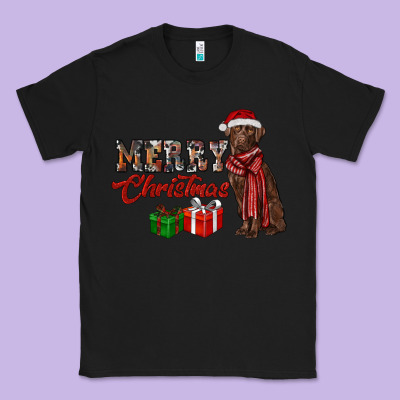 Merry Christmas Labrador Retriever Classic Tee Designed By Ranaportraitstore