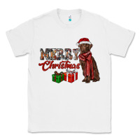White merry christmas labrador retriever Classic Tee - RanaPortraitStore