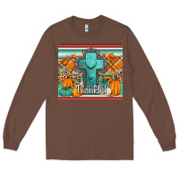 Chestnut fall thankfull cross Long Sleeve Tee - Jasminsmagicworld